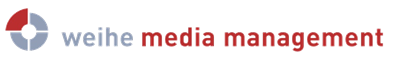 „Weihe Media Management“-Logo, zur Startseite